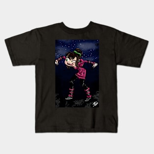 Vampire Goth Girl Kids T-Shirt